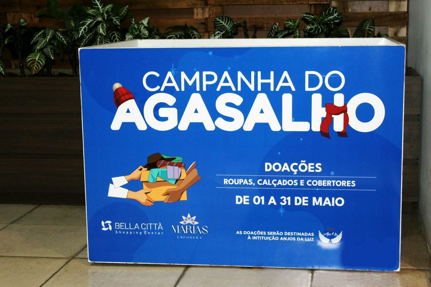 Campanha do Agasalho do Bella Città segue até o dia 31/05