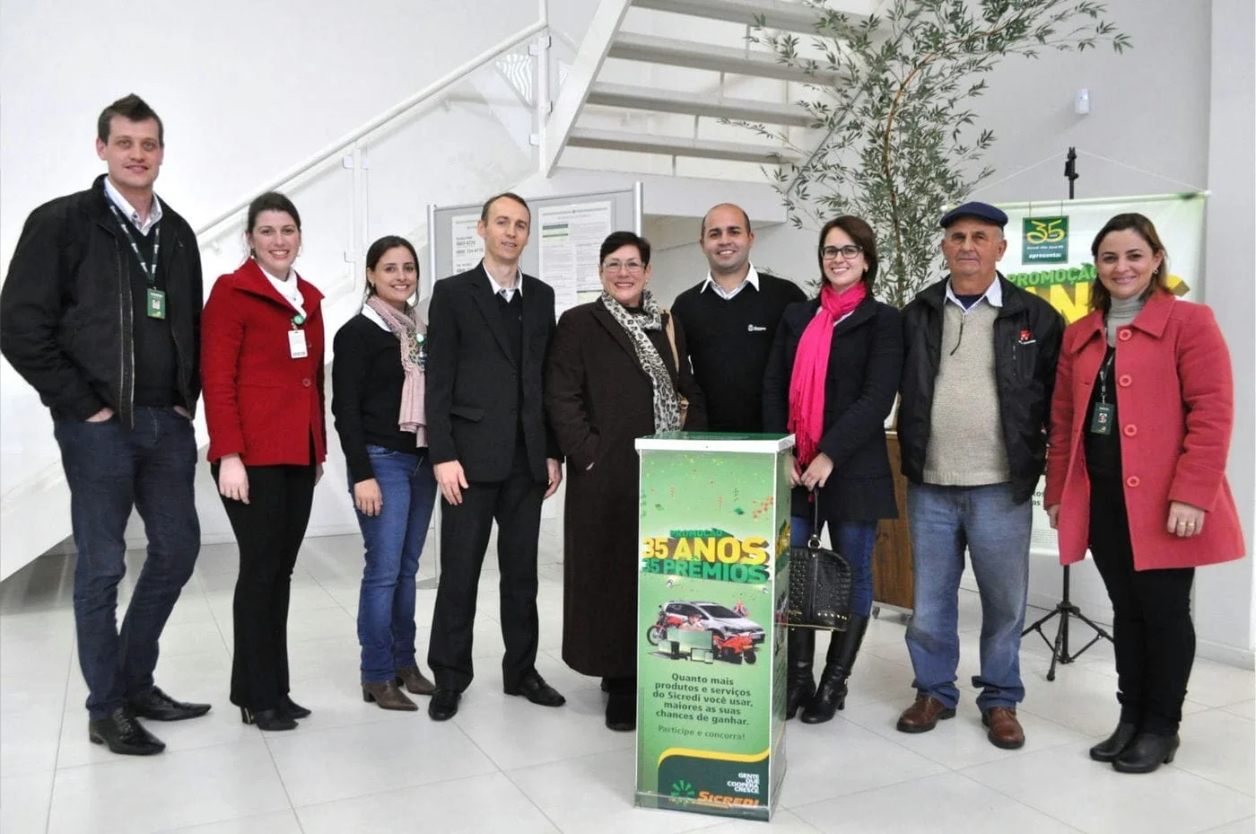Oito associados Sicredi são premiados no primeiro sorteio da promoção 35 Anos, 35 Prêmios