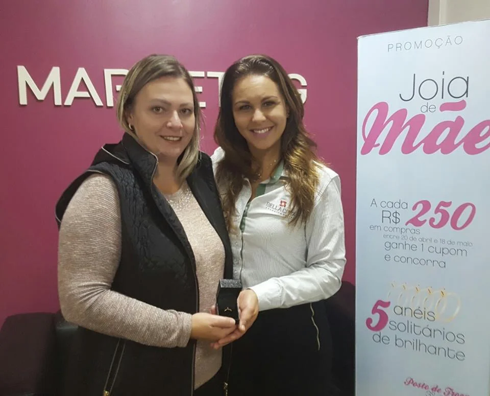 Promoção Joia de Mãe do Bella Città entregou 5 anéis solitários de brilhante