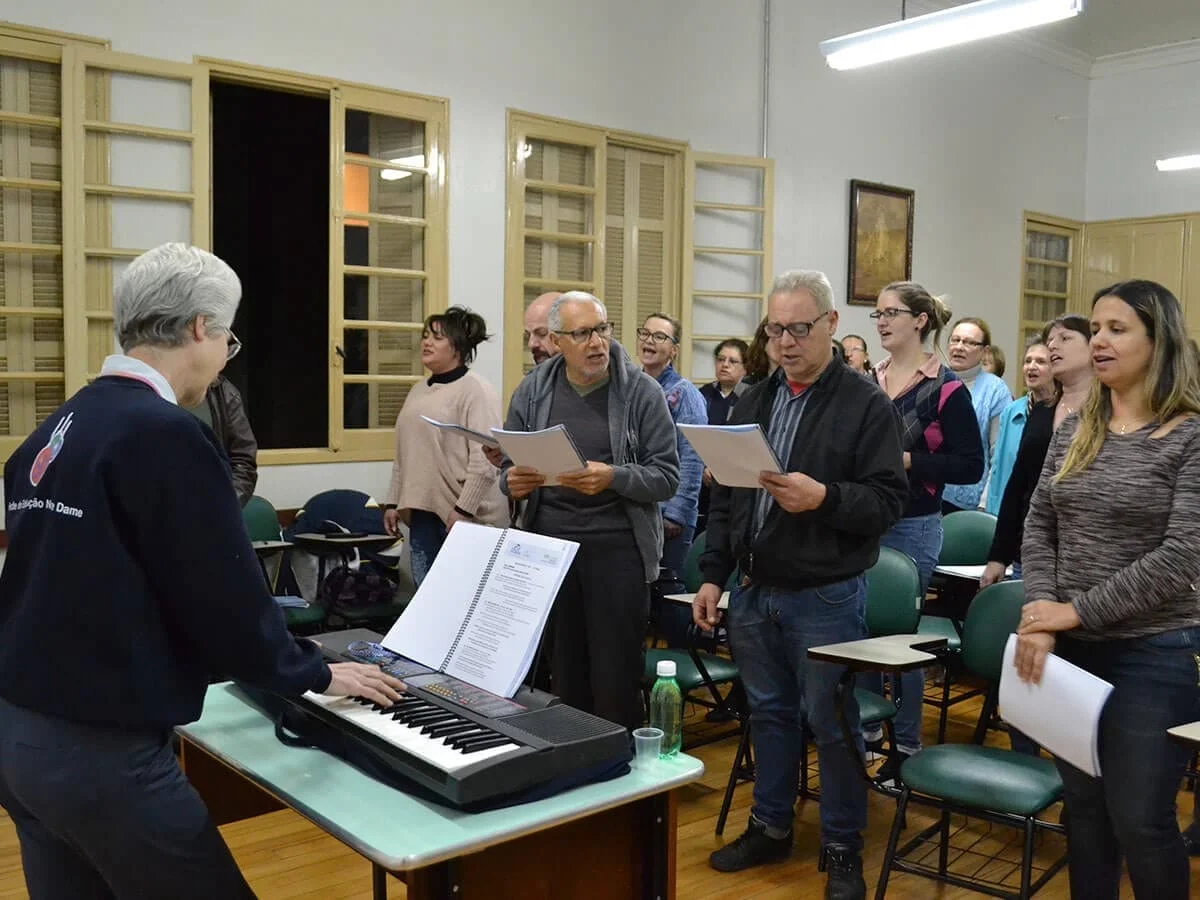 Em Carazinho, Coral Adulto inicia os ensaios para o espetáculo da Cantata Natalina