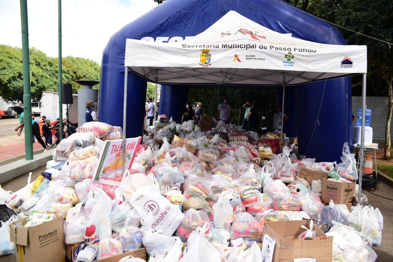 Campanha Passo Fundo Solidária resulta em mais de 60 toneladas de doações