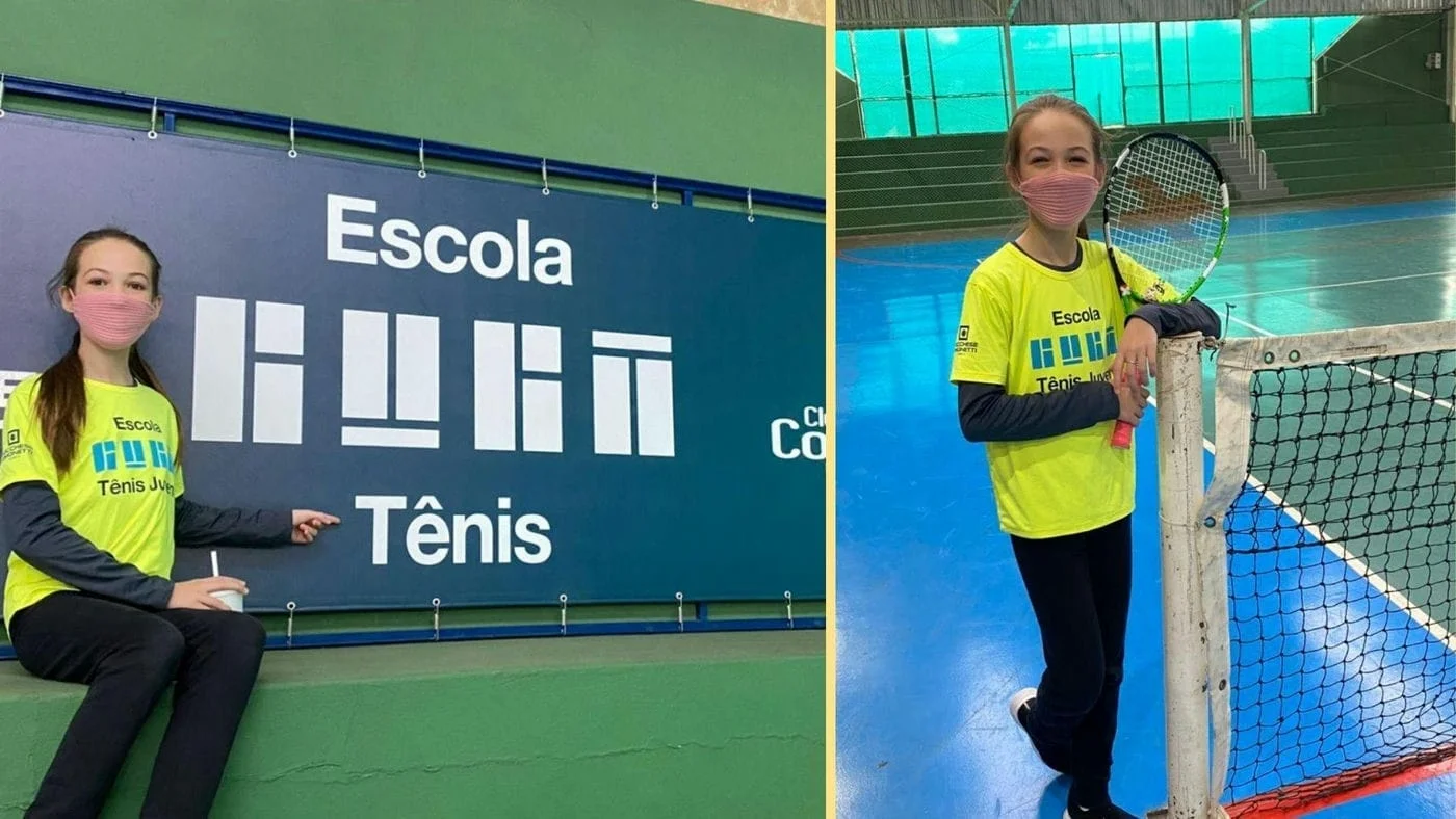 Maria Gabi: uma tenista em formação