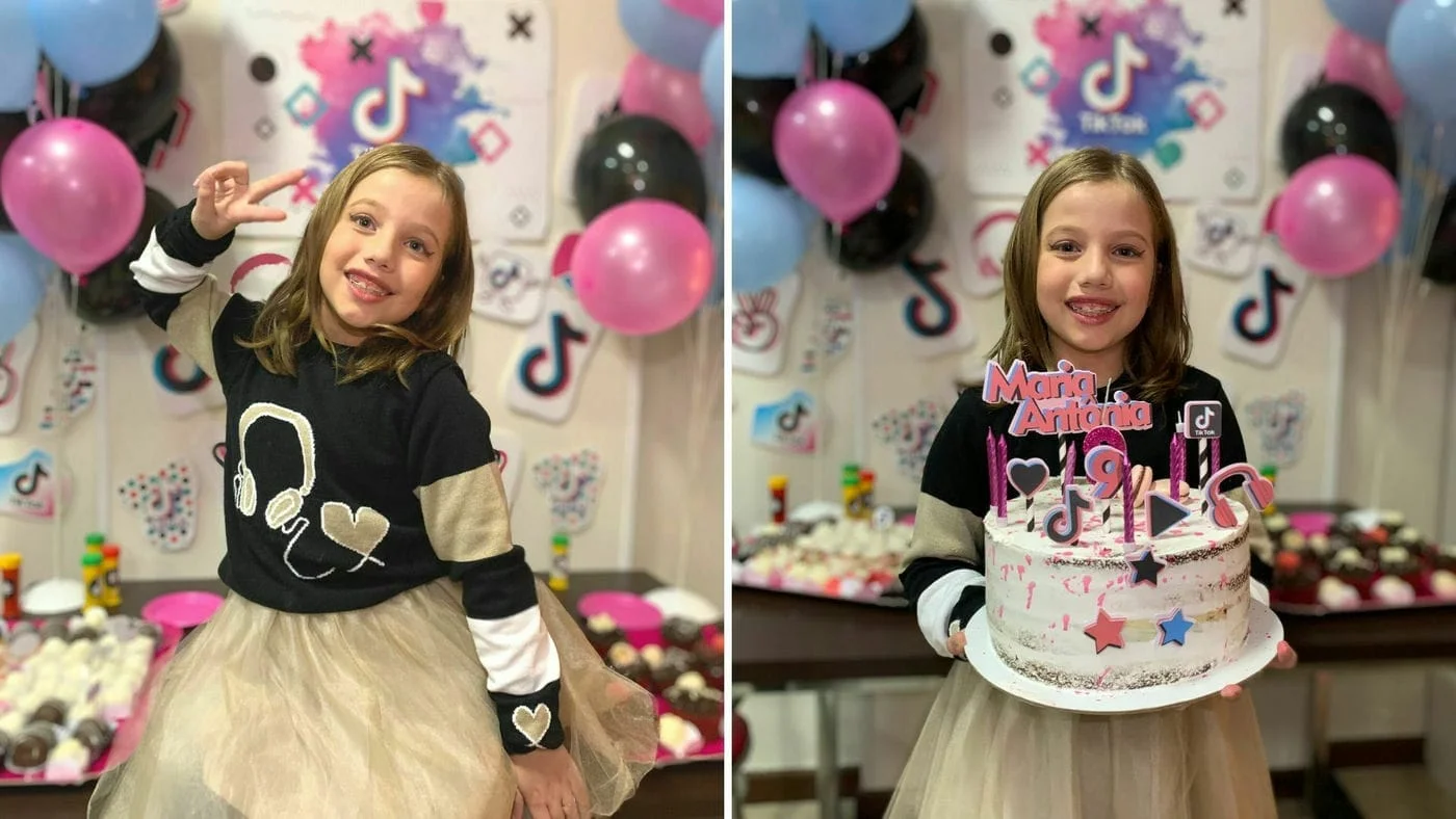 Maria Antônia completa nove anos