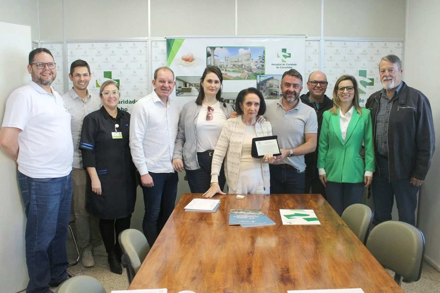 Presente beneficente: Moema Antonieta Vargas Matiotti doa ao HCC mais de R$ 25 mil