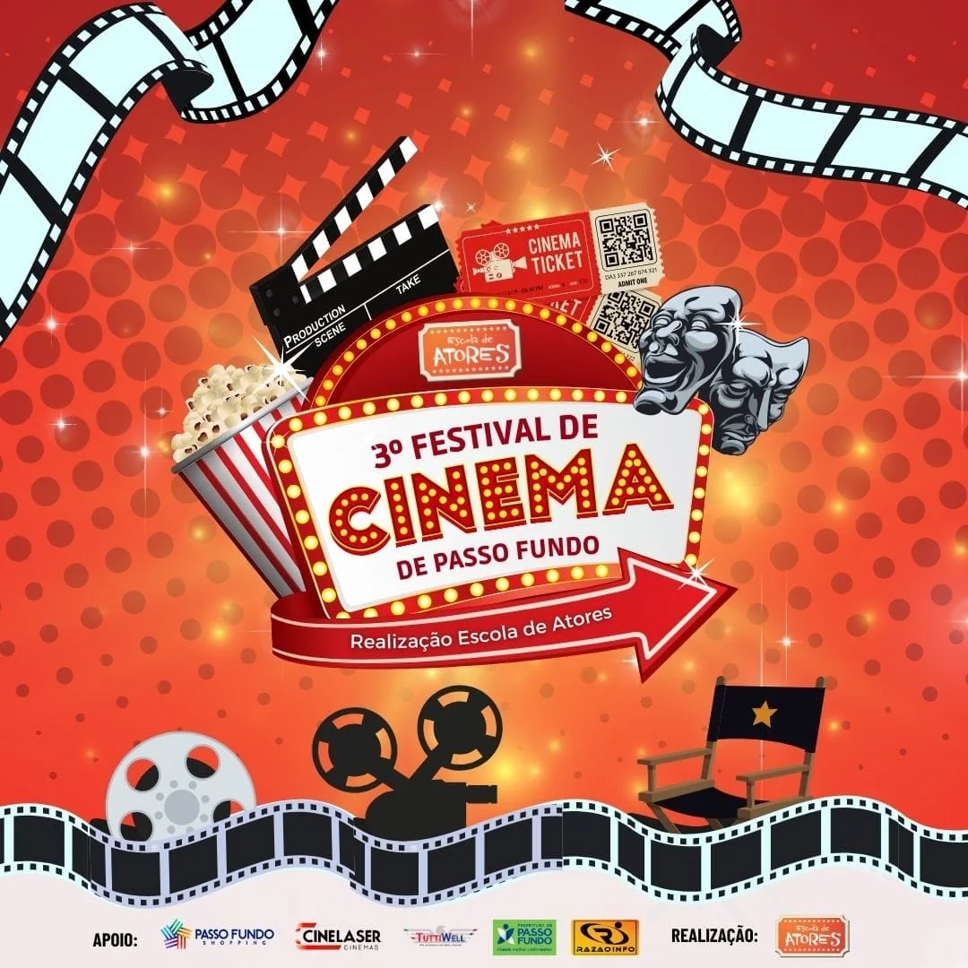 Escola de Atores e Passo Fundo Shopping promovem a 3ª Edição do Festival de Cinema de Passo Fundo