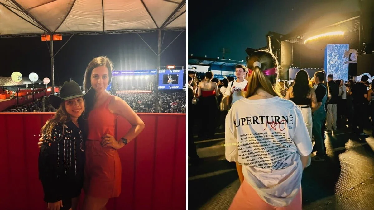 Na companhia da mãe, Maria Antônia curte shows de Ana Castela e Jão e compartilha momentos nas redes sociais