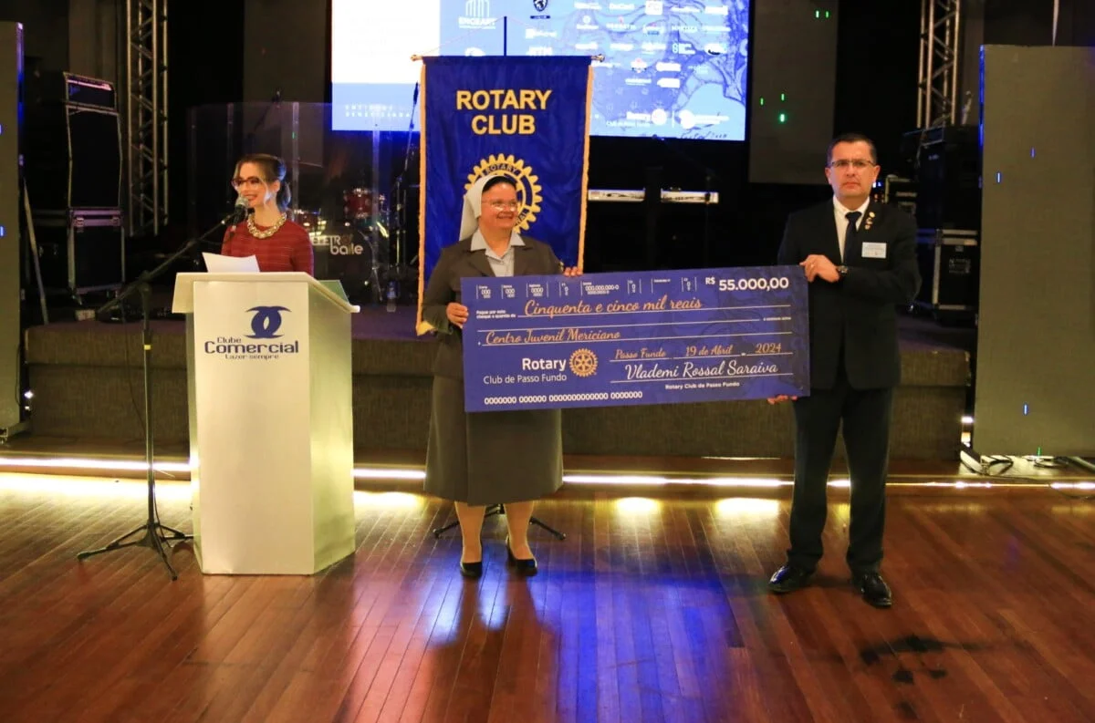 X Jantar Baile Beneficente do Rotary Club de Passo Fundo arrecada R$ 55 mil para o Cejume