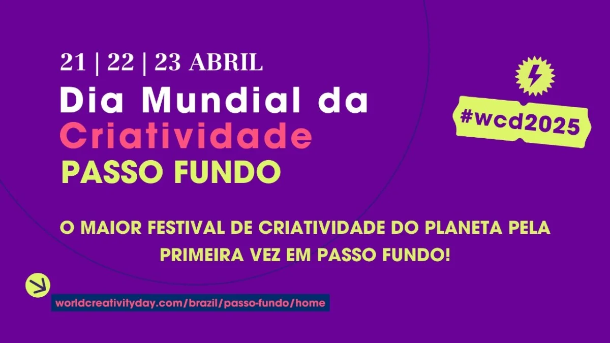 Com inscrições abertas para participantes, Dia Mundial da Criatividade ocorre de forma inédita em Passo Fundo