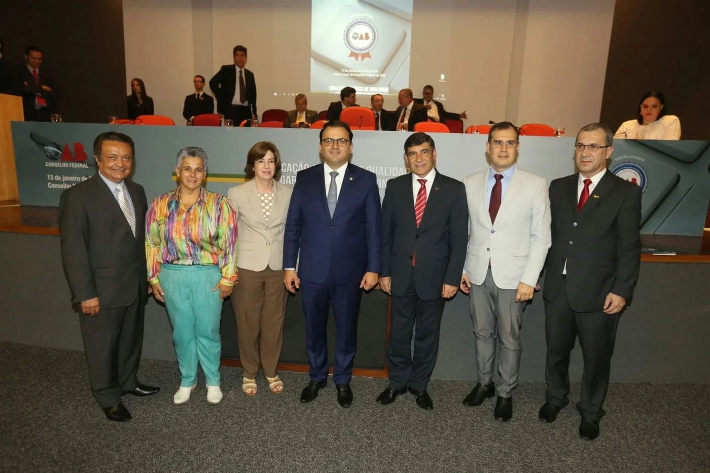 Foto: Eugenio Novaes - CFOAB / Reitor da UPF José Carlos Carles de Souza e o diretor da FD Rogerio da Silva receberam o selo em cerimônia realizada nesta quarta-feira (13/01)